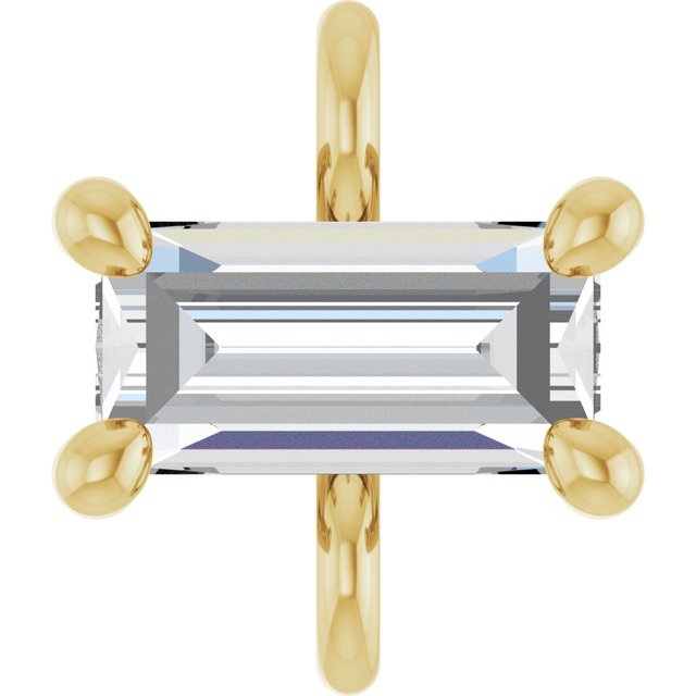 1/8 CT Natural Diamond 4-Prong Link
