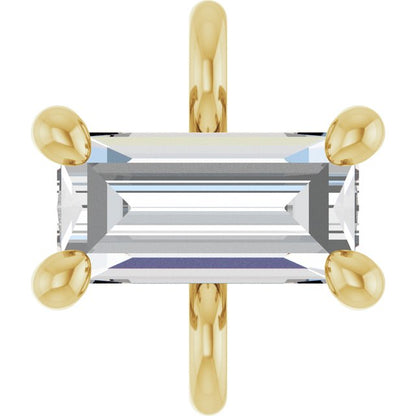 1/8 CT Natural Diamond 4-Prong Link