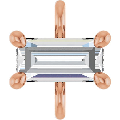 1/8 CT Natural Diamond 4-Prong Link