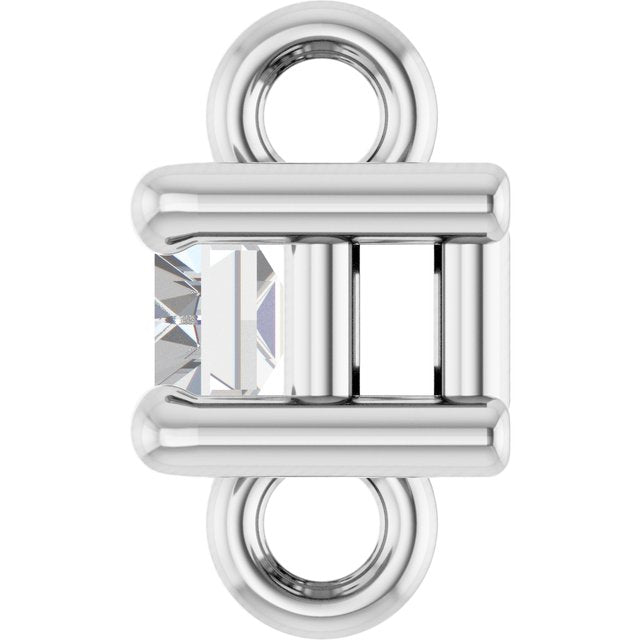 1/8 CT Natural Diamond 4-Prong Link