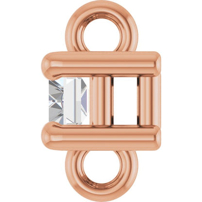 1/8 CT Lab-Grown Diamond 4-Prong Link