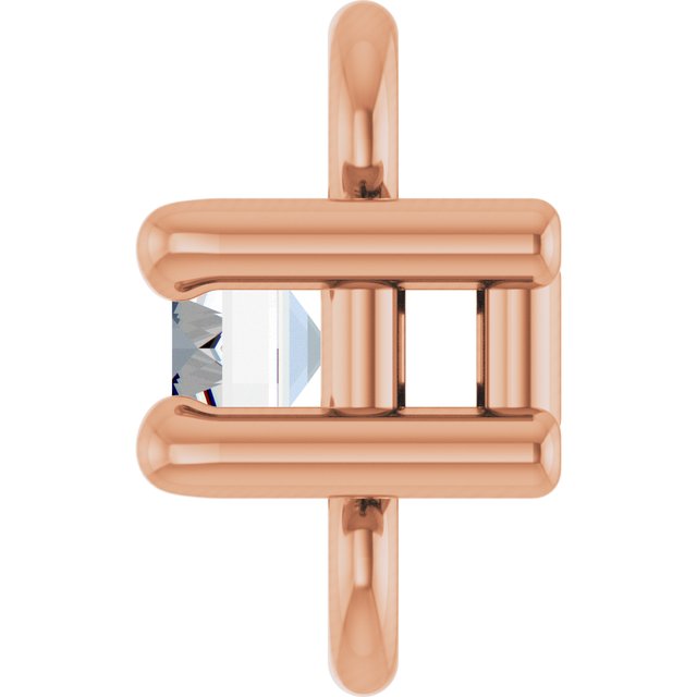.04 CT Lab-Grown Diamond Link, 3.7 mm x 5 mm