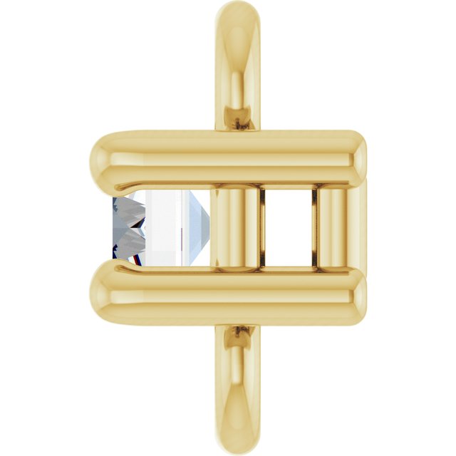 .05 CT Natural Diamond Link, 3.7 mm x 5 mm