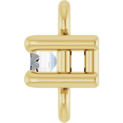 .05 CT Natural Diamond Link, 3.7 mm x 5 mm