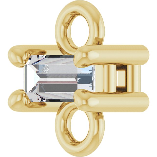 .05 CT Natural Diamond Link, 3.7 mm x 5 mm