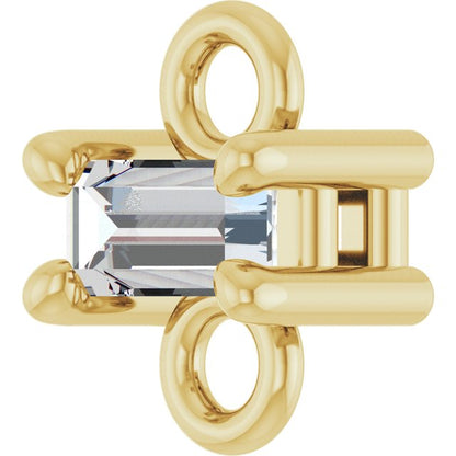 .05 CT Natural Diamond Link, 3.7 mm x 5 mm