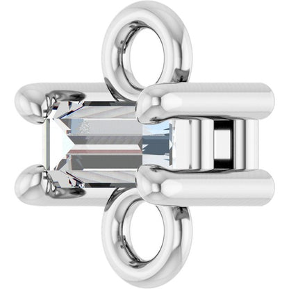 .05 CT Natural Diamond Link, 3.7 mm x 5 mm