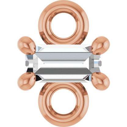 .04 CT Lab-Grown Diamond Link, 3.7 mm x 5 mm
