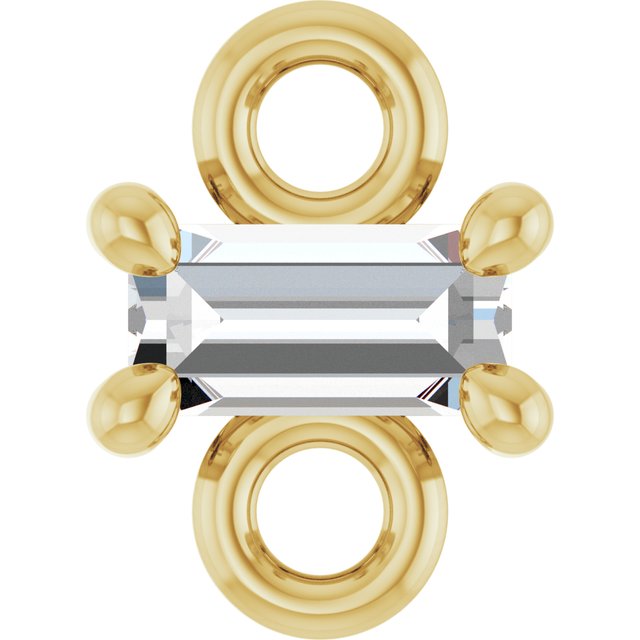 .05 CT Natural Diamond Link, 3.7 mm x 5 mm