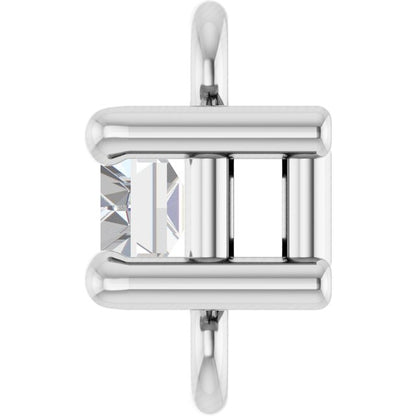 1/8 CT Natural Diamond Link, 4.7 mm x 5.5 mm