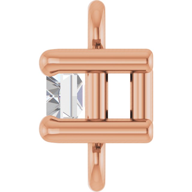 1/8 CT Natural Diamond Link, 4.7 mm x 5.5 mm