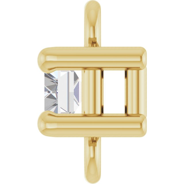 1/8 CT Natural Diamond Link, 4.7 mm x 5.5 mm