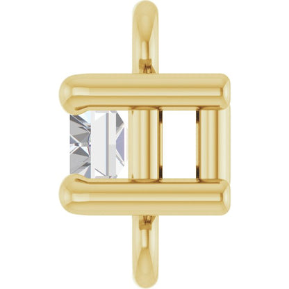 1/8 CT Natural Diamond Link, 4.7 mm x 5.5 mm