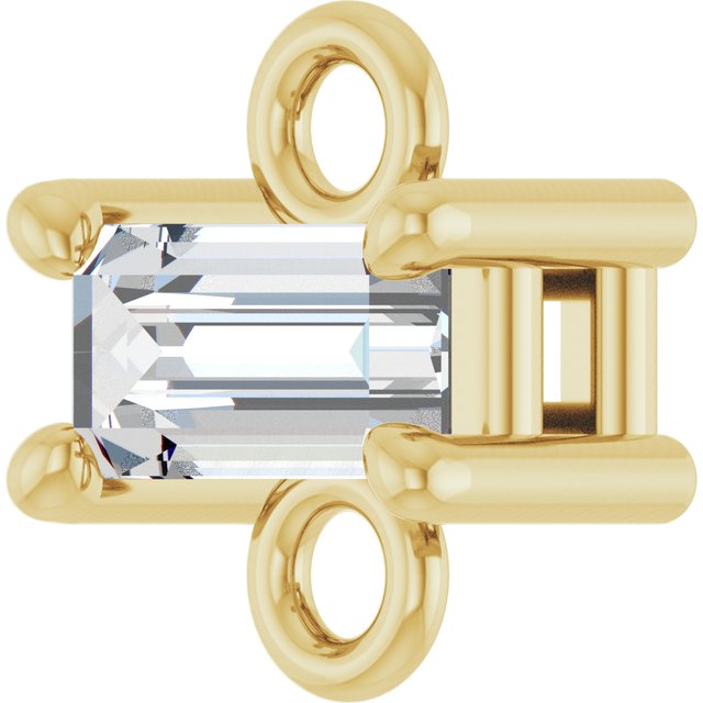 1/8 CT Natural Diamond Link, 4.7 mm x 5.5 mm