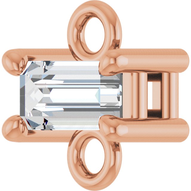 1/8 CT Natural Diamond Link, 4.7 mm x 5.5 mm
