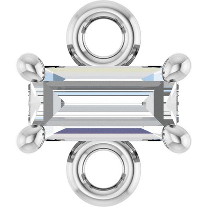1/8 CT Natural Diamond Link, 4.7 mm x 5.5 mm