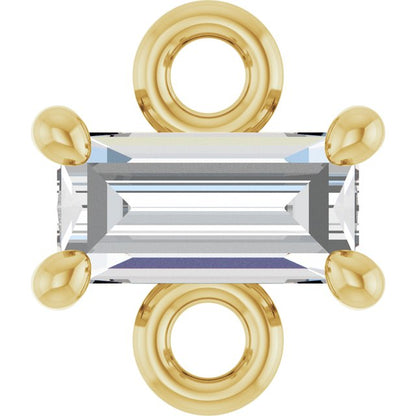 1/8 CT Natural Diamond Link, 4.7 mm x 5.5 mm