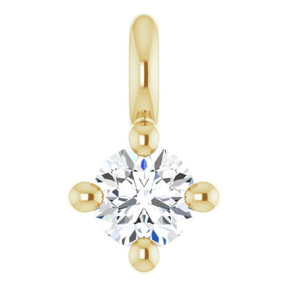 .02 CT Natural Diamond Dangle, 2.5 mm x 4.3 mm