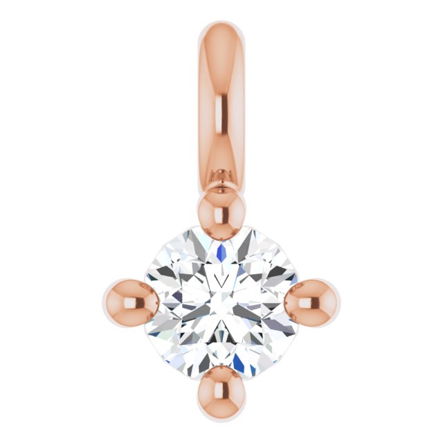 .02 CT Natural Diamond Dangle, 2.5 mm x 4.3 mm