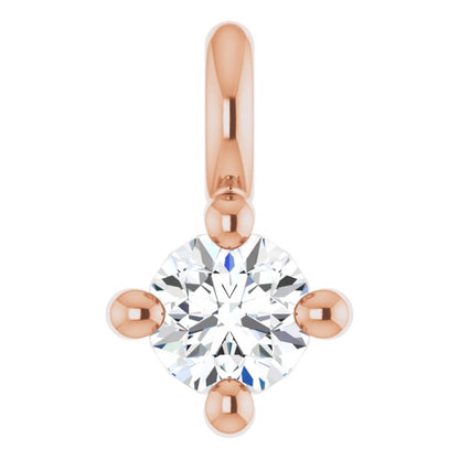 .02 CT Natural Diamond Dangle, 2.5 mm x 4.3 mm