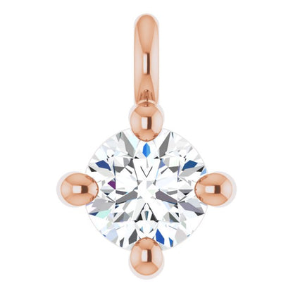 .06 CT Natural Diamond Dangle, 3.6 mm x 5.3 mm