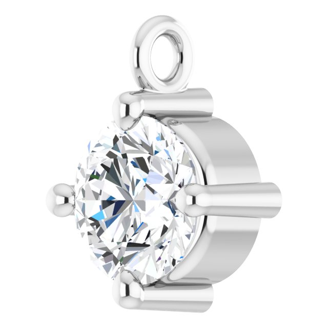 1/4 CT Natural Diamond Dangle, 5.3 mm x 7 mm