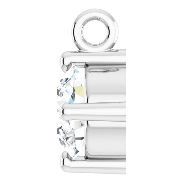 1/4 CT Lab-Grown Diamond Dangle, 5.3 mm x 7 mm