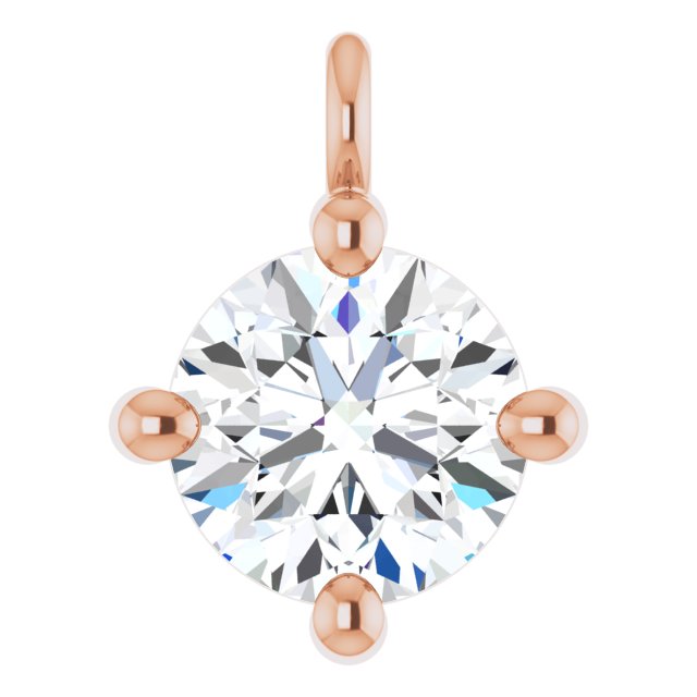 1/4 CT Natural Diamond Dangle, 5.3 mm x 7 mm