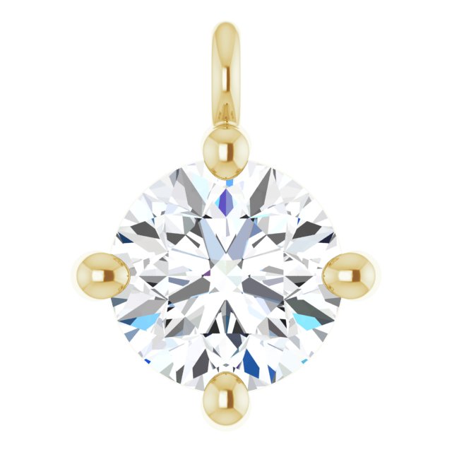 1/4 CT Natural Diamond Dangle, 5.3 mm x 7 mm