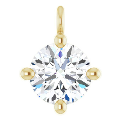 1/4 CT Natural Diamond Dangle, 5.3 mm x 7 mm