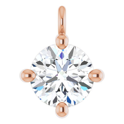 1/4 CT Lab-Grown Diamond Dangle, 5.3 mm x 7 mm