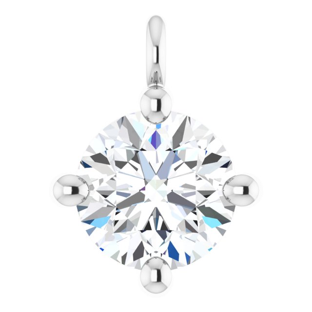 1/4 CT Natural Diamond Dangle, 5.3 mm x 7 mm