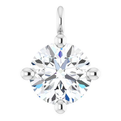 1/4 CT Natural Diamond Dangle, 5.3 mm x 7 mm