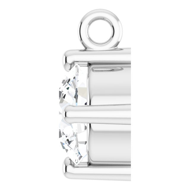 3/8 CT Lab-Grown Diamond Dangle, 5.9 mm x 7.6 mm