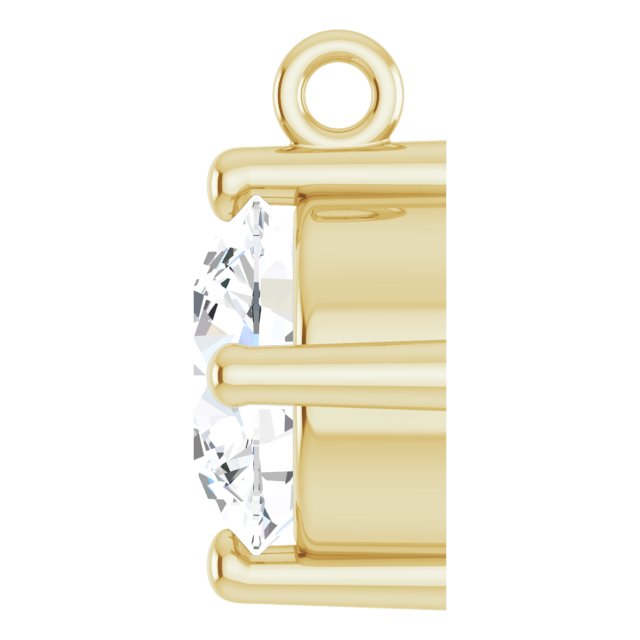 5/8 CT Lab-Grown Diamond Dangle