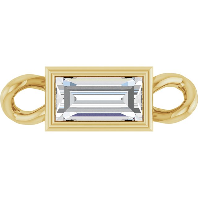 1/8 CT Lab Grown Diamond Bezel-Set Link