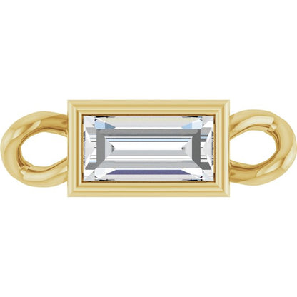 1/8 CT Lab Grown Diamond Bezel-Set Link