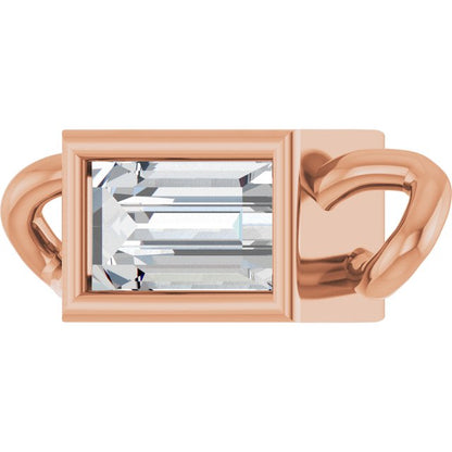 1/8 CT Lab Grown Diamond Bezel-Set Link