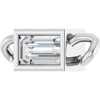 1/8 CT Lab Grown Diamond Bezel-Set Link