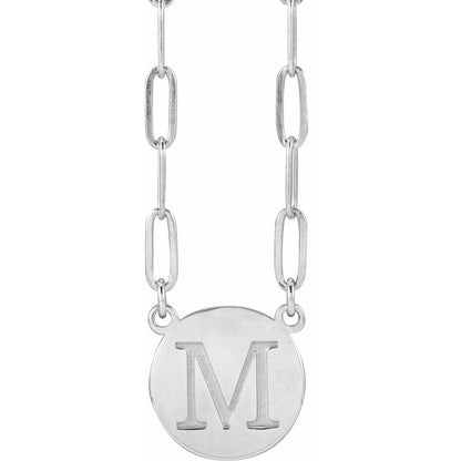 Engravable Disc 16" Necklace