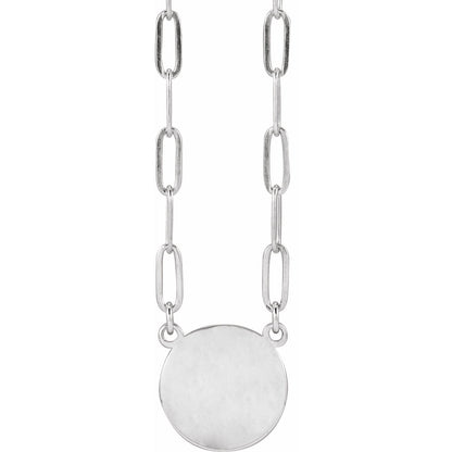 Engravable Disc 16" Necklace