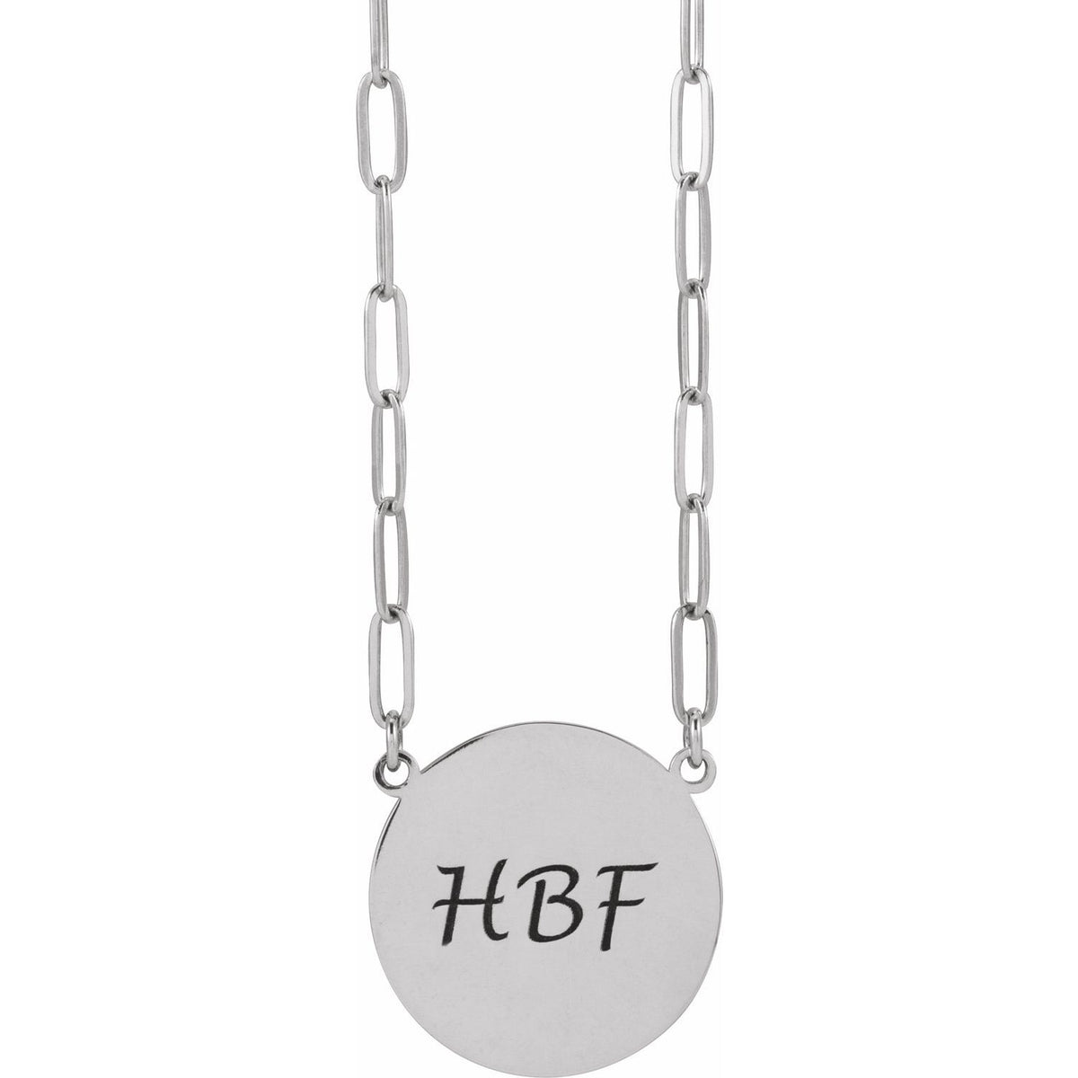 Engravable Disc 16" Necklace