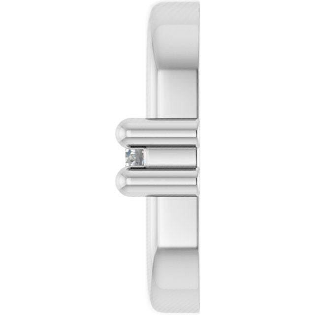 .02 CTW Natural Diamond Link, 4.9 mm x 7 mm