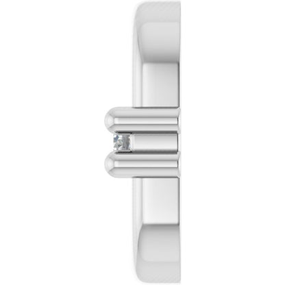.02 CTW Natural Diamond Link, 4.9 mm x 7 mm