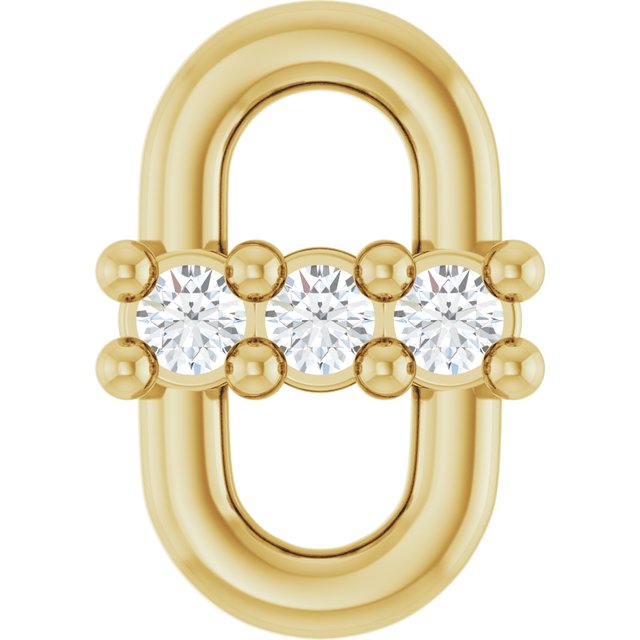 .02 CT Lab-Grown Diamond Link, 4.9 mm x 7 mm
