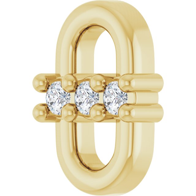.02 CT Lab-Grown Diamond Link, 4.9 mm x 7 mm