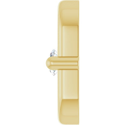 .03 CT Natural Diamond Link, 4.4 mm x 7 mm
