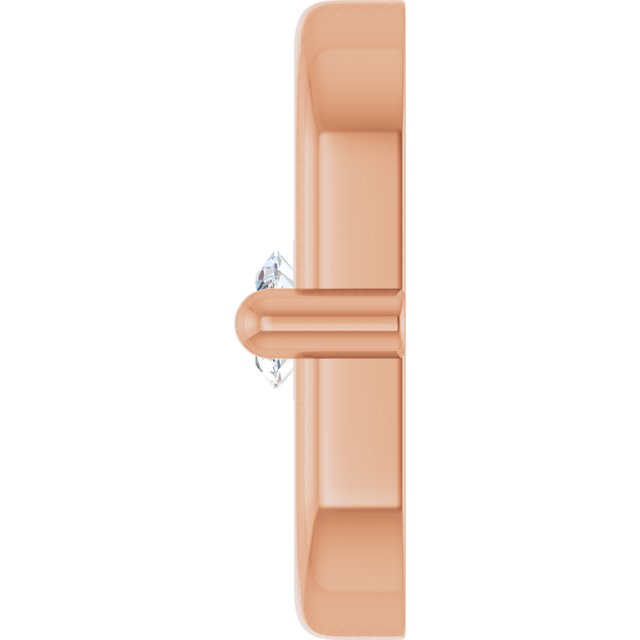 .03 CT Natural Diamond Link, 4.4 mm x 7 mm