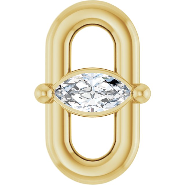 .03 CT Lab-Grown Diamond Link, 4.4 mm x 7 mm