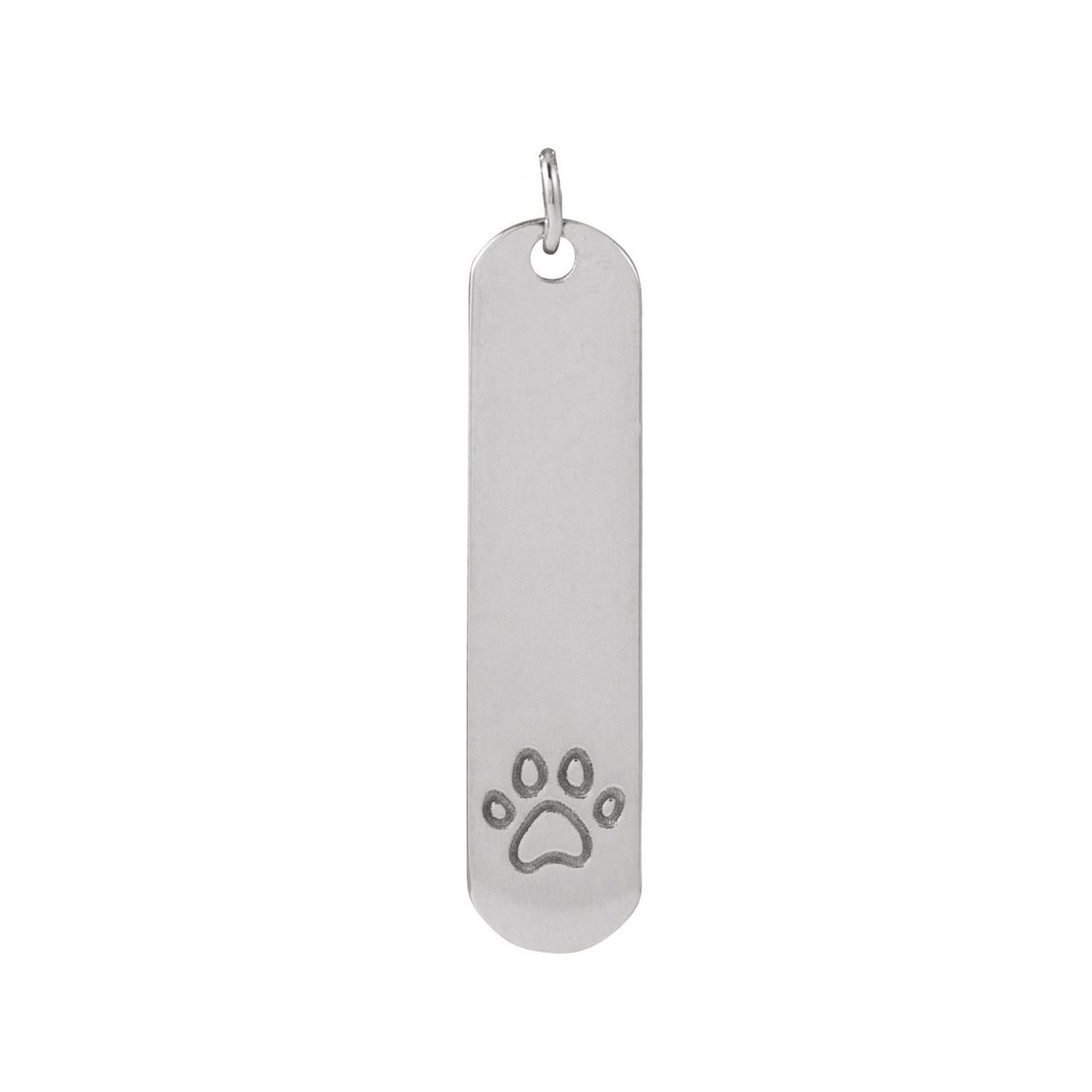 Engravable Paw Print Pendant